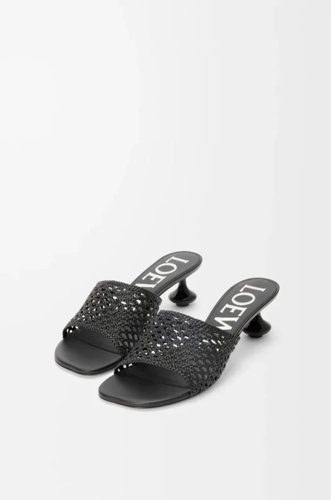 Ciabatta Toy in pelle di vitello Nero