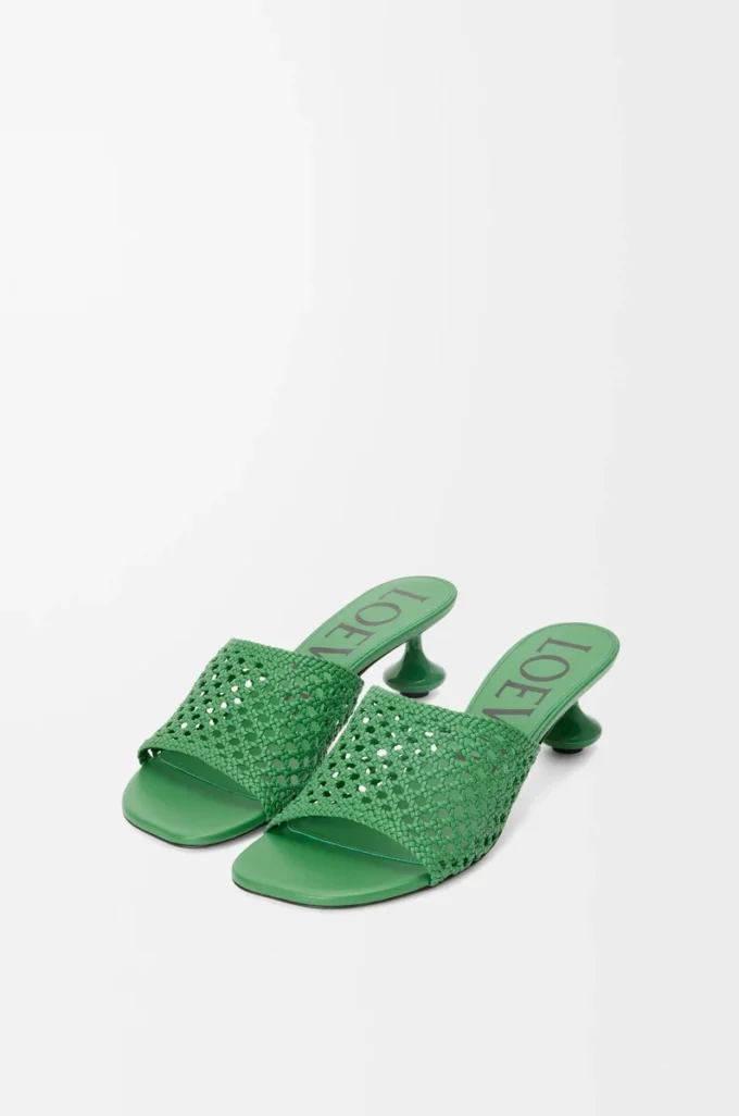 Ciabatta Toy in pelle di vitello Verde