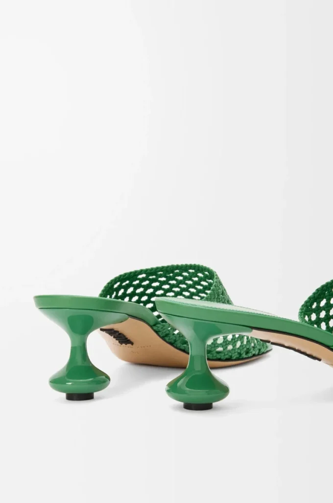 Ciabatta Toy in pelle di vitello Verde
