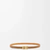 Cintura LOEWE Graphic in pelle di vitello liscia Oak/Gold