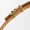 Cintura LOEWE Graphic in pelle di vitello liscia Oak/Gold