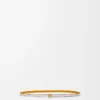 Cintura reversibile Anagram cube in pelle di vitello liscia Soft White/Sunflower /Gold