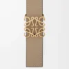Cintura reversibile Anagram in pelle di vitello liscia Dark Chestnut/Clay
