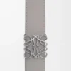 Cintura reversibile Anagram in pelle di vitello liscia Tan/Grigio asfalto/Peltro