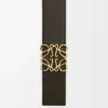 Cintura reversibile Anagram in pelle di vitello liscia Tan/Nero/Oro
