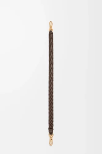 Cinturino corto Arrow in pelle di vitello classica Chocolate