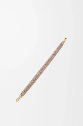 Cinturino corto Arrow in pelle di vitello classica color sabbia
