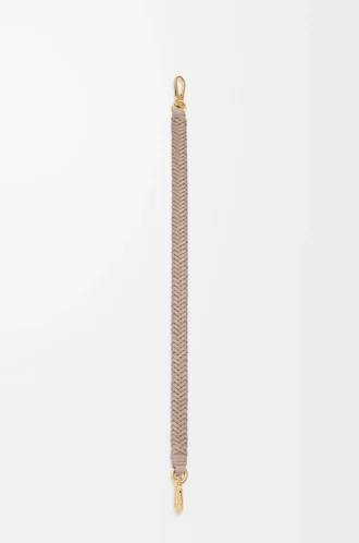 Cinturino corto Arrow in pelle di vitello classica color sabbia