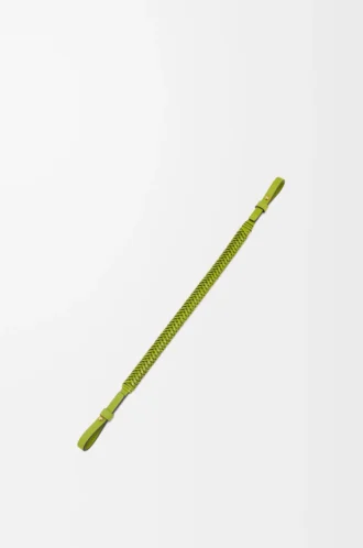 Cinturino corto Arrow in pelle di vitello verde prato
