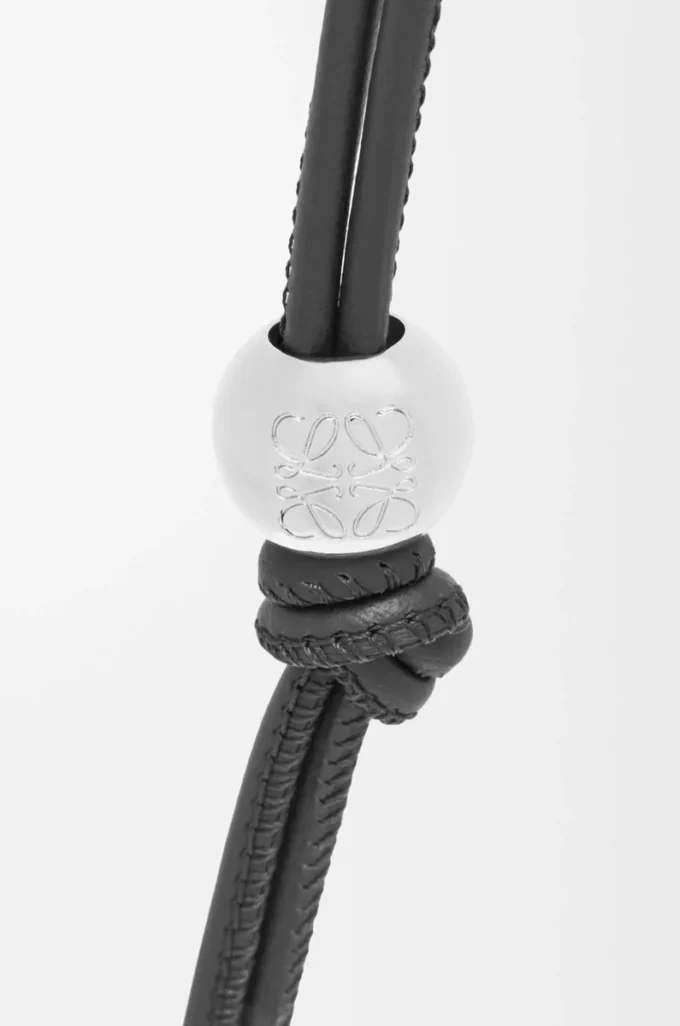 Cinturino personalizzabile in pelle di vitello classica Black/Palladium Cinturino personalizzabile in pelle di vitello classica Black/Palladium