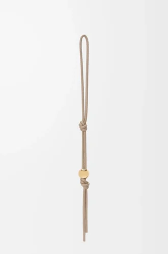 Cinturino personalizzabile in pelle di vitello classica Sand/Gold