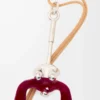 Ciondolo Acrobata seduto in argento sterling e cristalli Argento/Borgogna Ciondolo Acrobata seduto in argento sterling e cristalli Argento/Borgogna