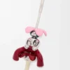 Ciondolo Acrobata seduto in argento sterling e cristalli Argento/Borgogna Ciondolo Acrobata seduto in argento sterling e cristalli Argento/Borgogna