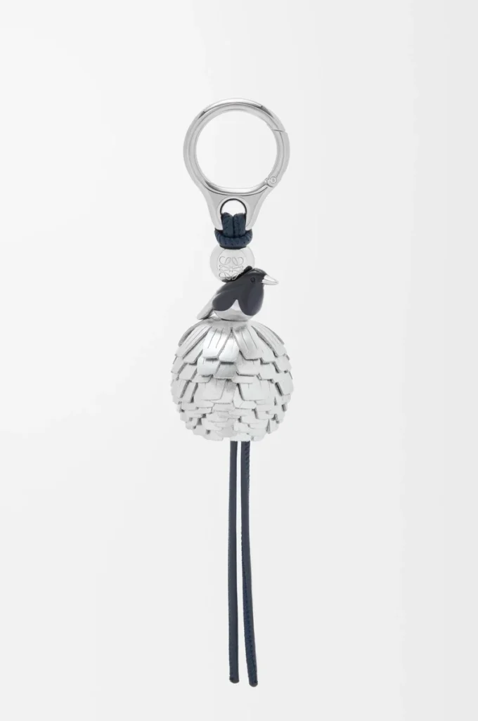 Ciondolo con dado Magpie Blu navy intenso/Argento