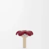Ciondolo Flower Seat in argento sterling Argento/Borgogna Ciondolo Flower Seat in argento sterling Argento/Borgogna