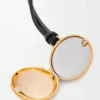 Ciondolo medaglione Pebble Oro/Nero Ciondolo medaglione Pebble Oro/Nero