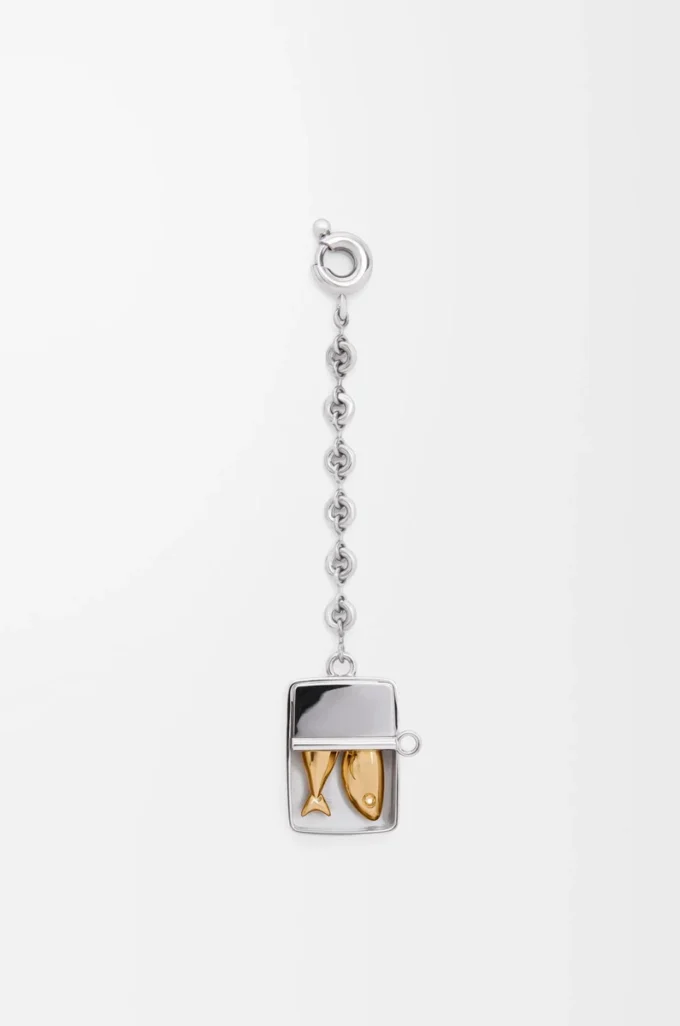 Ciondolo Sardine box in argento/oro