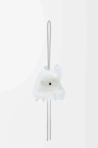 Ciondolo Snow Bunny in shearling bianco