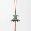 Ciondolo Stripey Puzz marrone chiaro/verde