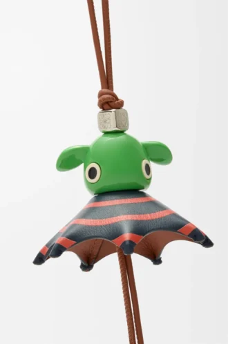 Ciondolo Stripey Puzz marrone chiaro/verde