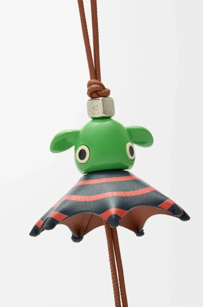 Ciondolo Stripey Puzz marrone chiaro/verde