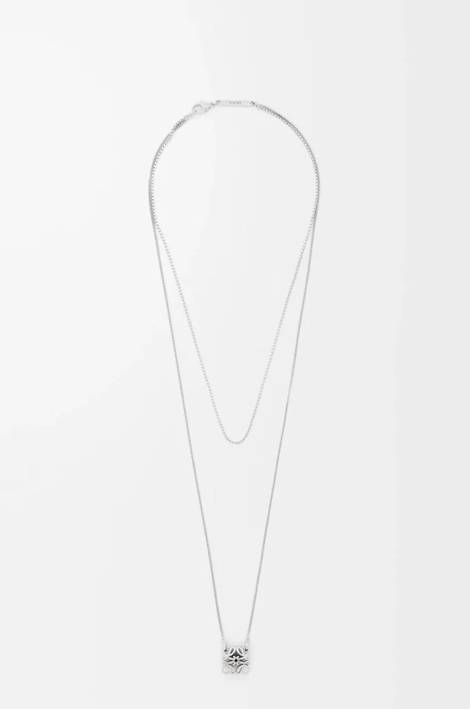 Collana Anagram Bombé in argento sterling Argento