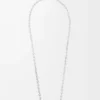 Collana Anagram Pebble in argento sterling e cristalli Argento/Multicolore