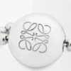 Collana Anagram Pebble in argento sterling e cristalli Argento/Multicolore