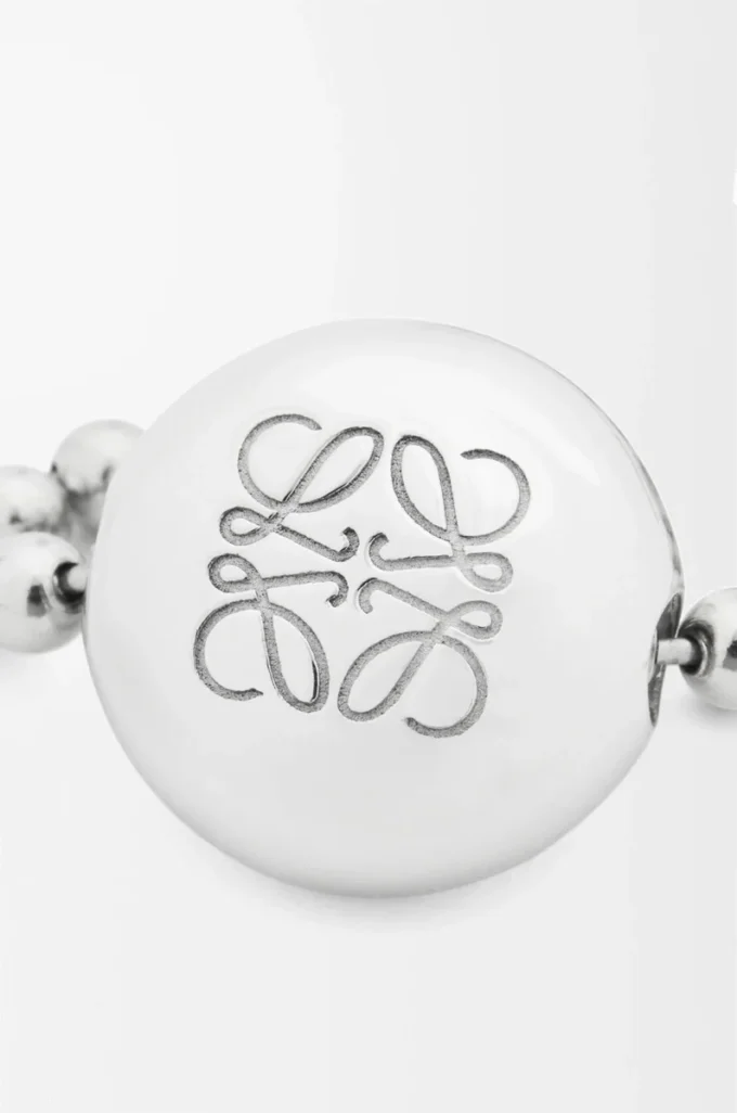Collana Anagram Pebble in argento sterling e cristalli Argento/Multicolore