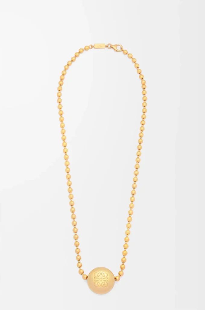 Collana Anagram Pebble in argento sterling e cristalli Oro/Multicolore Collana Anagram Pebble in argento sterling e cristalli Oro/Multicolore