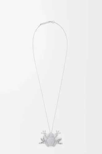 Collana con rana in argento