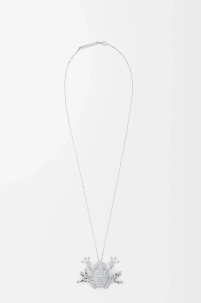 Collana con rana in argento