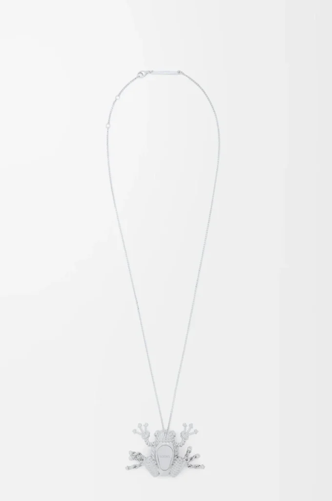 Collana con rana in argento