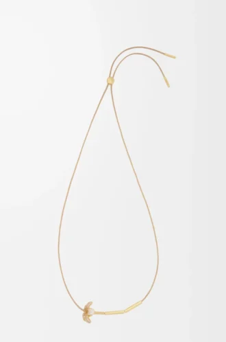 Collana Flor in argento sterling e cristalli Bianco/Oro