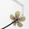 Collana Flor in argento sterling e cristalli Giallo/Argento