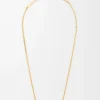 Collana Pebble Cube in argento sterling Oro Collana Pebble Cube in argento sterling Oro