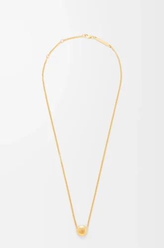 Collana Pebble in argento sterling Oro