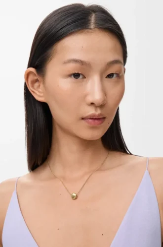Collana Pebble in argento sterling Oro