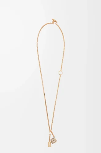 Collana personalizzabile in metallo oro
