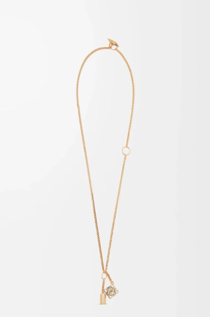 Collana personalizzabile in metallo oro