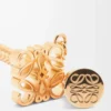 Collana personalizzabile in metallo oro