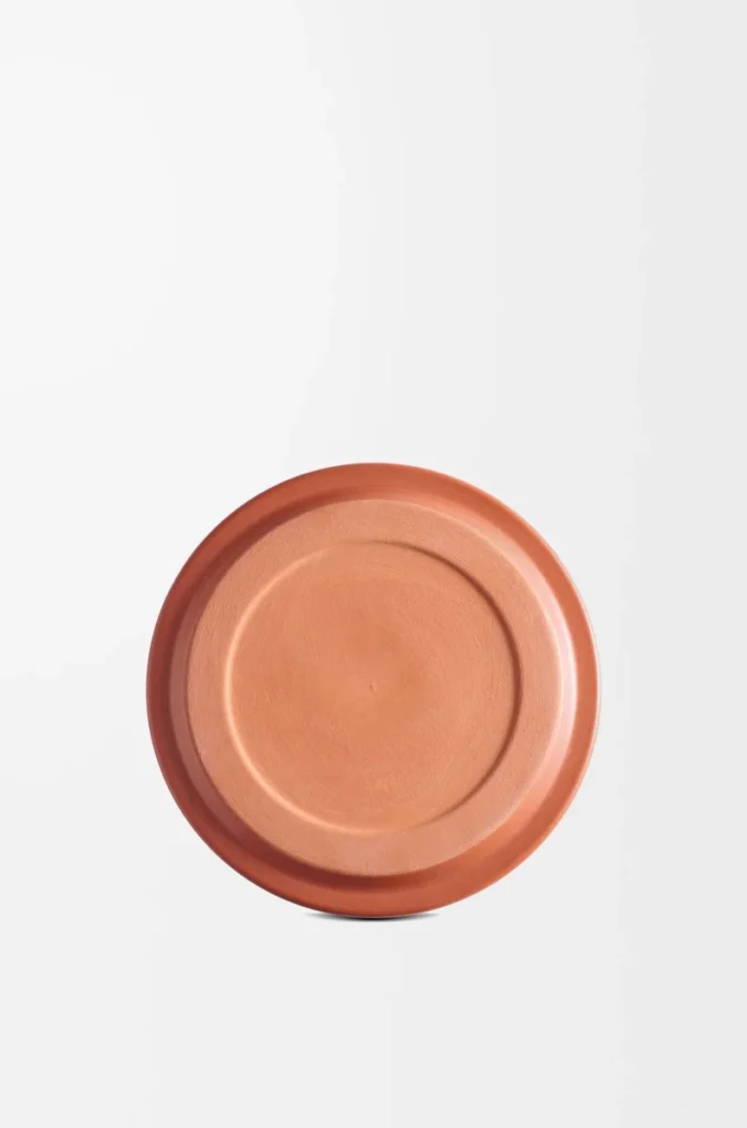 Coperchio per candela grande in terracotta
