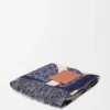 Coperta Anagram in lana Blu navy Coperta Anagram in lana Blu navy