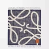 Coperta Anagram in lana Blu navy Coperta Anagram in lana Blu navy