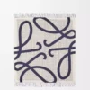 Coperta Anagram in lana Blu navy Coperta Anagram in lana Blu navy