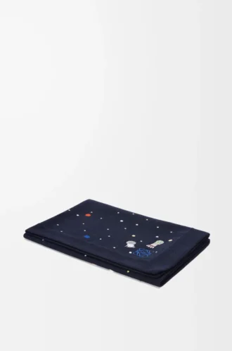 Coperta Deep Sea in cashmere blu navy/multicolore