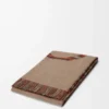 Coperta in lana e cashmere Beige/Arancione Coperta in lana e cashmere Beige/Arancione