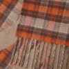 Coperta in lana e cashmere Beige/Arancione Coperta in lana e cashmere Beige/Arancione