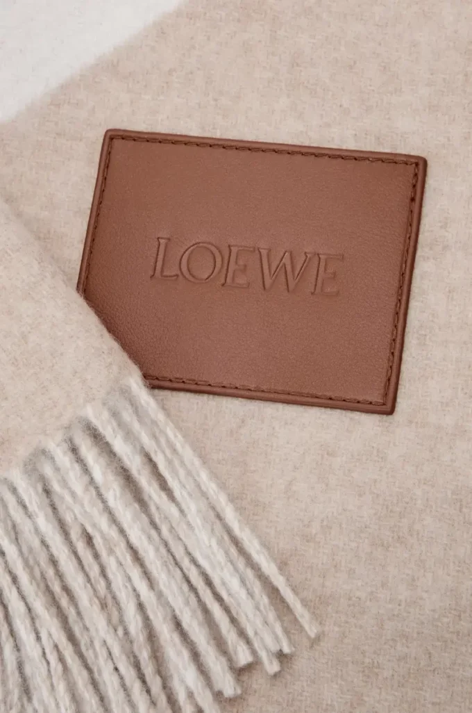 Coperta in lana e cashmere Beige/Ecru Coperta in lana e cashmere Beige/Ecru