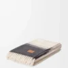 Coperta in misto alpaca e lana Beige chiaro/Multicolore Coperta in misto alpaca e lana Beige chiaro/Multicolore